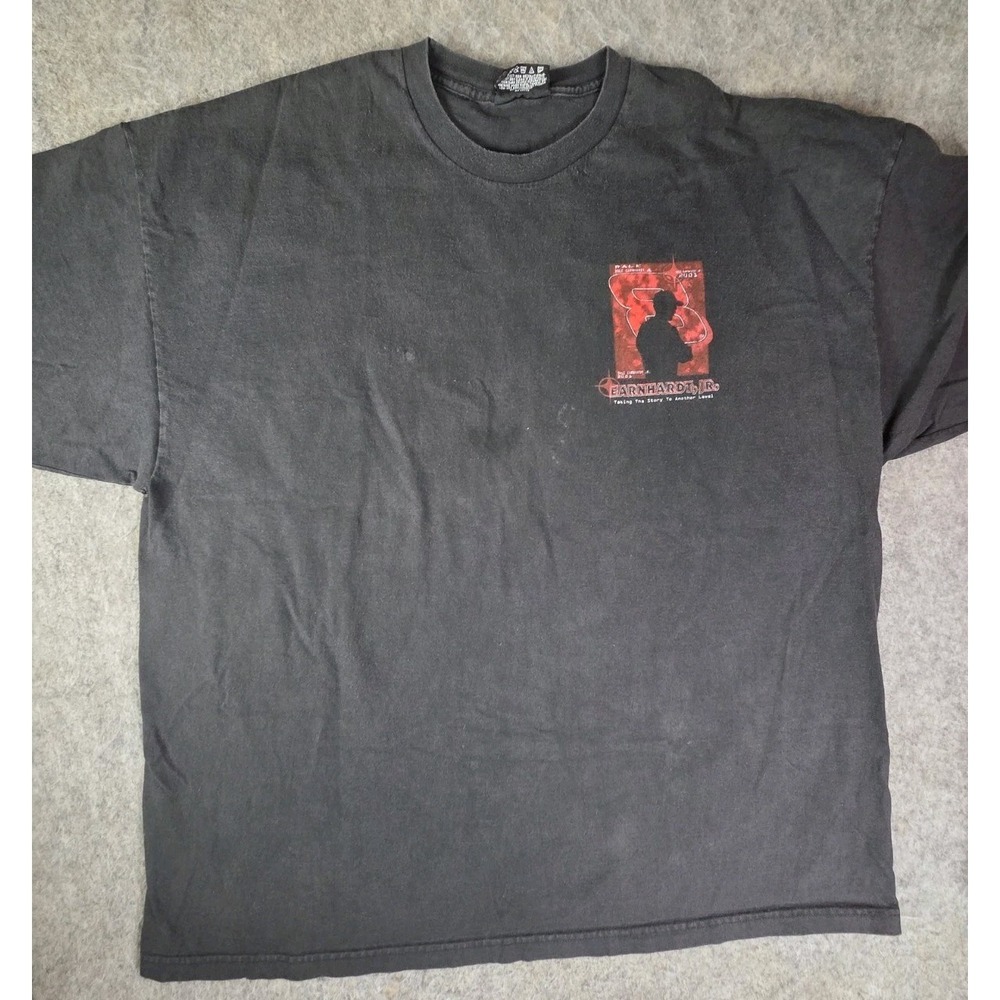 Vintage Dale Earnhardt Jr Budweiser Shirt Bud Racing Nascar Black 2xl Distressed